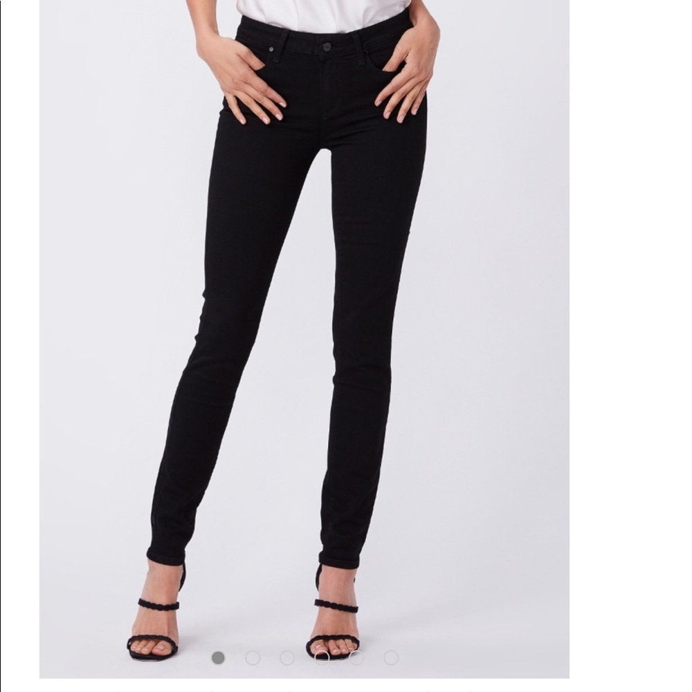 Womens Paige Verdugo Ultra skinny black jean like new bodycon spandex  size 31